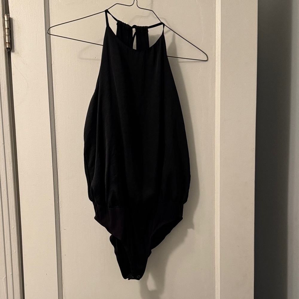 Abercrombie & Fitch Black Halter Top Bodysuit